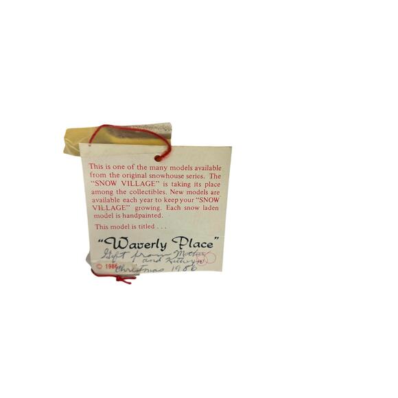 Dept. 56 Snow Village "Waverly Place" Retired in Original Box - Picture 7 of 9